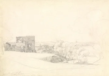 Via Appia Antica med graven till Cecilia Metella